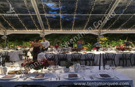 Outdoors Clear Span Transparent Fabric Top Commercial Party Tent with Linings Decoration